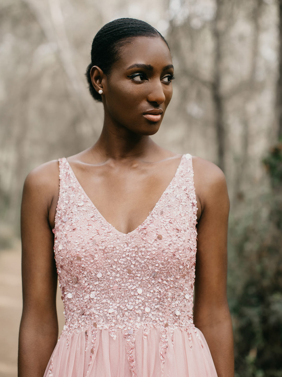 Mini Sparkling Formal Dresses with Hand-Beaded Corset in Frosty Shade-1