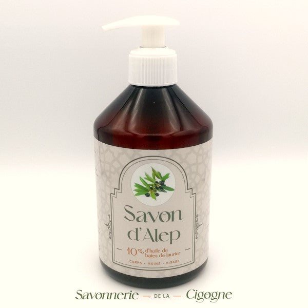 Săpun lichid de Alep 10% ulei de laur – 500 ml