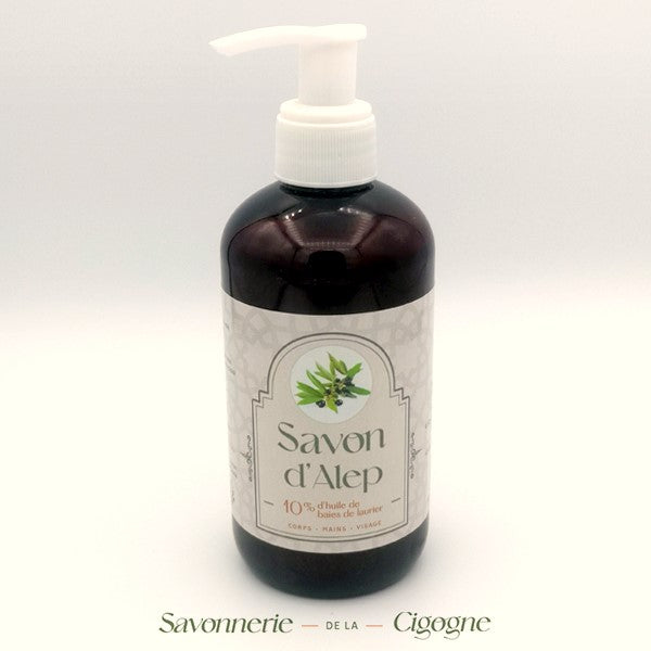 Săpun lichid de Alep 10% ulei de laur – 250 ml