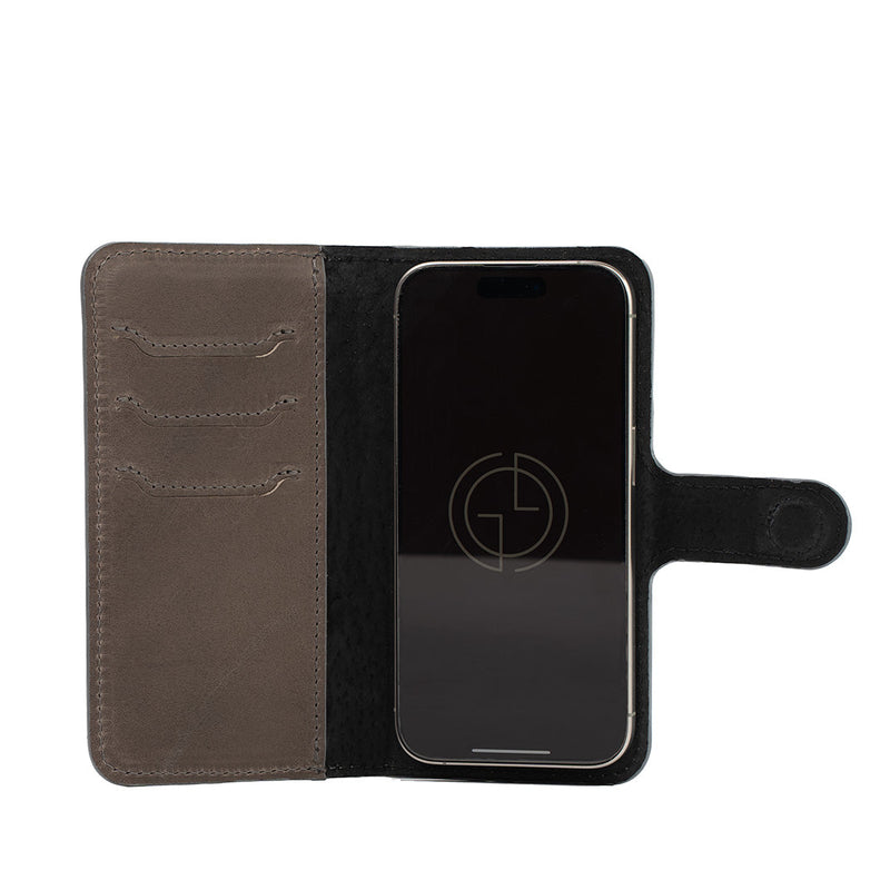 Leather Folio Case Wallet for iPhone 16 Series with MagSafe - Classic 4.0-9