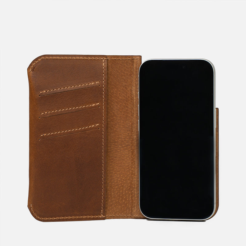 Leather Folio Case Wallet for iPhone 17 Series with MagSafe - The Minimalist 1.0-5