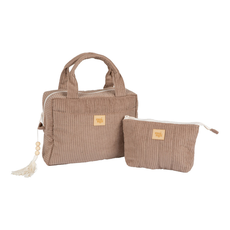 Make-Up Bag Set of 2 - Latte