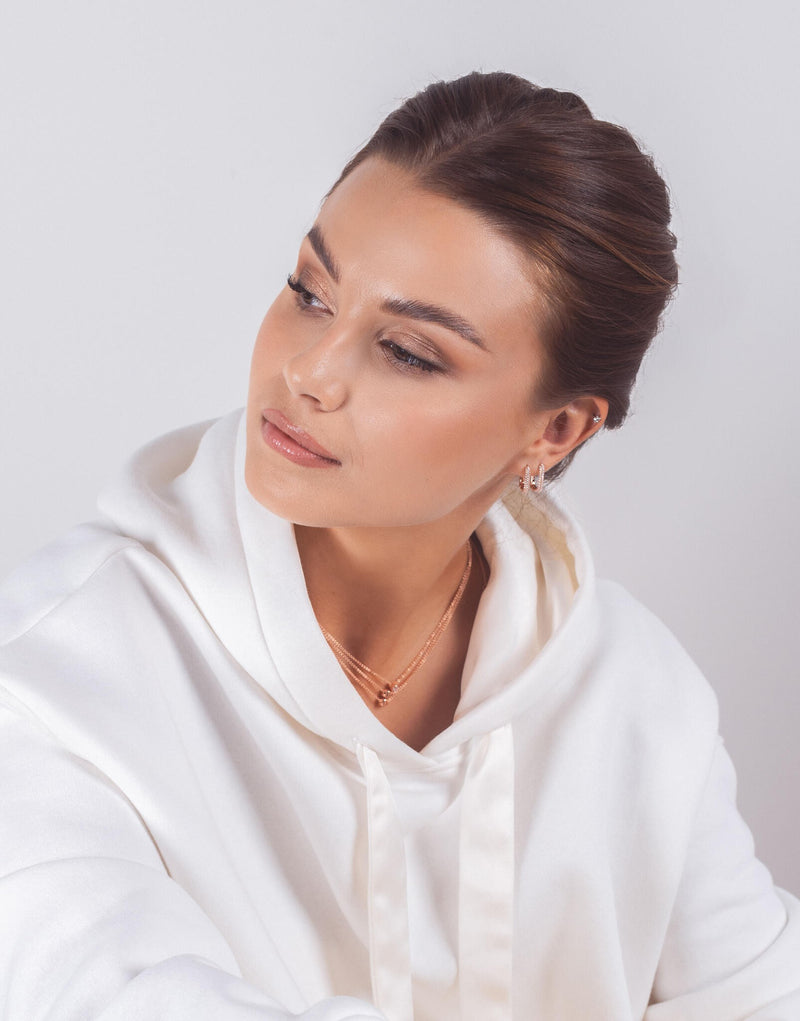 Metropolitan Glow White ZC L Earrings