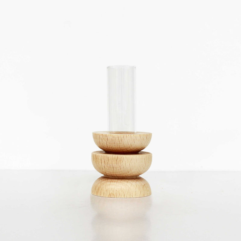 Totem Wooden Vase - Short Nº 4